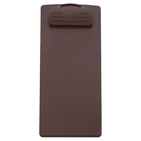 굄스 간편 영수증 빌지 클립보드 8 x 18 cm, 브라운, 1개