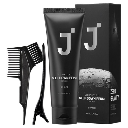 제이숲 스타일제이 포맨 셀프 다운펌 모든모발용 + 집게 + 펌지 + 장갑 + 펌브러쉬 세트, 200ml, 1개