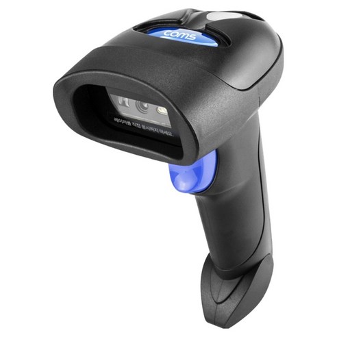 컴스 2.4Gz QR 페이결제 1D 2D 업소 매장용 택배 물류 블루투스 무선 바코드 스캐너, 1개, EU117(L8BL)