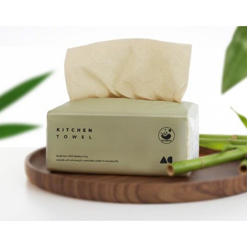 올챌린지 뽑아쓰는 대나무 3겹 키친타월 그린 100개입, 9개 실사용 후기 | 효과 있을까? - 상품 이미지 2