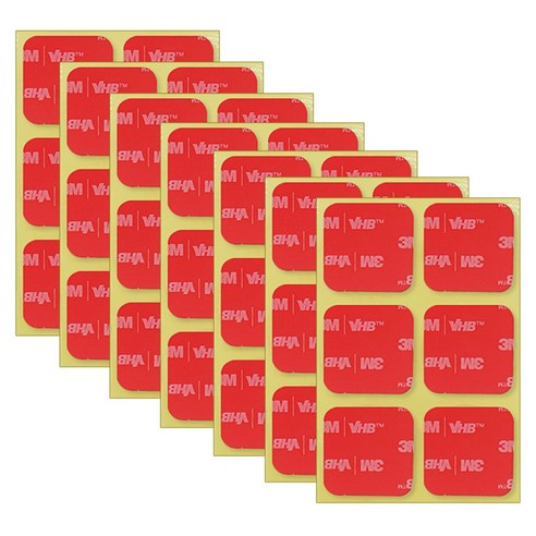 브이에이치비 3M 초강력 아크릴폼 사각형 투명 양면테이프 15 x 15 mm 6p, 7개