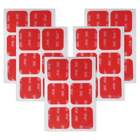 브이에이치비 3M 초강력 아크릴폼 사각형 투명 양면테이프 15 x 15 mm 6p, 5개