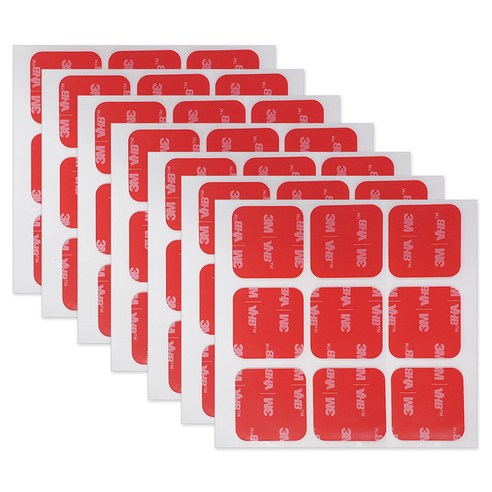 브이에이치비 3M 초강력 아크릴폼 사각형 투명 양면테이프 25 x 25 mm 9p, 7개