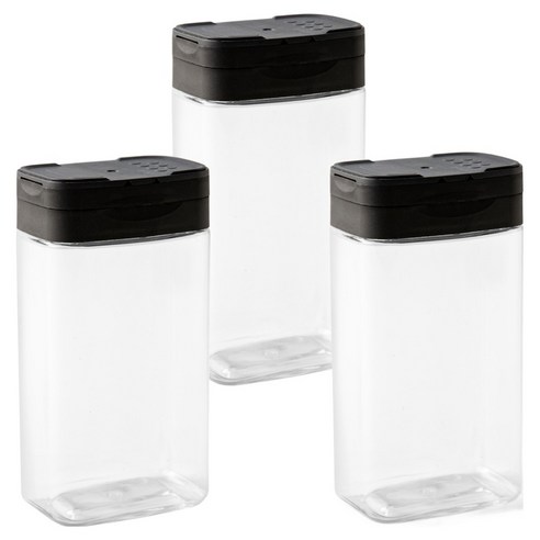 바른미각 3도어 직사각 조미료통, 200ml, 3개
