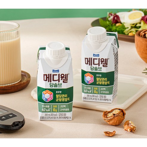 메디웰 당솔브 호두맛 혈당관리 균형영양식 200ml, 5개 이미지 2