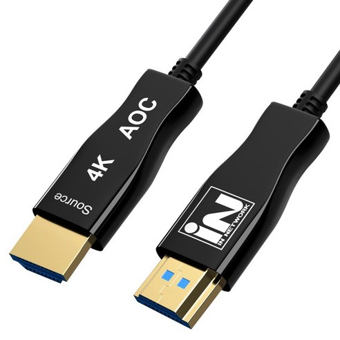 인네트워크 4K UHD 60Hz 지원 HDMI Ver2.0 광 하이브리드 AOC 케이블 IN-EHAOC2040, 1개, 40m