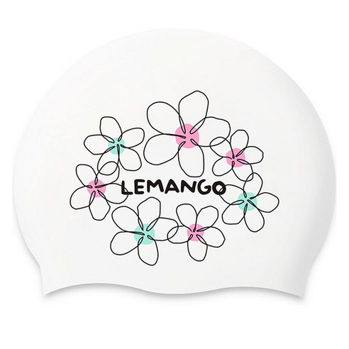 르망고 Flota Pink Mint 수영모 5235, 화이트, 1개