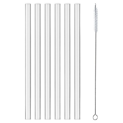 텀블러브 트라이탄 빨대 30cm 6p + 청소솔 세트, 1개