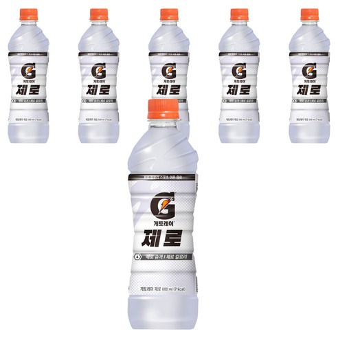 게토레이 제로, 600ml, 6개