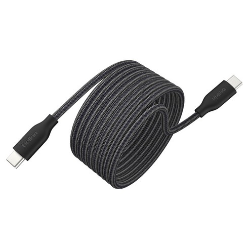 벨킨 USB C타입-C타입 부스트 차지 프로 브레이디드 마그네틱 케이블 240W, 블랙(CAB028qc2MBK), 1개, 2m