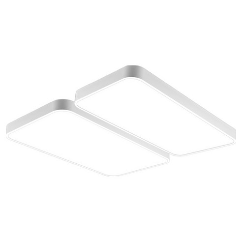 멜리빙 라이트 심플 플리커프리 LED 120W 거실 천장등, 화이트+주광색