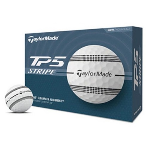 테일러메이드 TP5 Stripe 골프공 5피스, TP5 스트라이프(화이트), 12개입, 1개