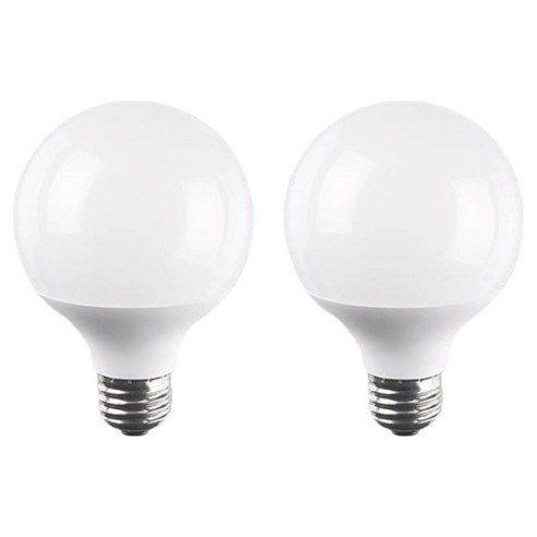 KDT BB LED 볼구 G80 10W, 전구색, 2개