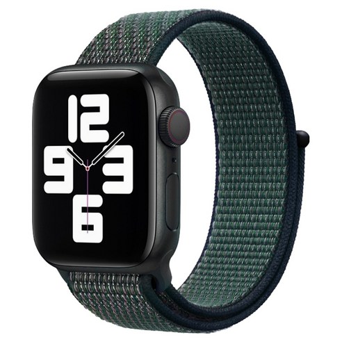 워치스탠다드 스포츠루프 스트랩 38 / 40 / 41 / 42mm, 체크그린, 1개