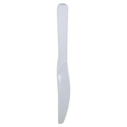 생활엔 데일리핏 일회용 나이프 16.8cm 화이트, 100개, 1개입
