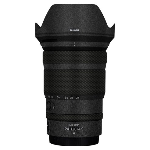 코엠스킨 니콘 Z 24-120 F4 S 렌즈 스킨 보호 필름, 1개, 레더 블랙