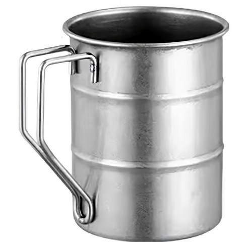 유N아이 304 스테인리스 레트로 머그잔 500ml, 1개