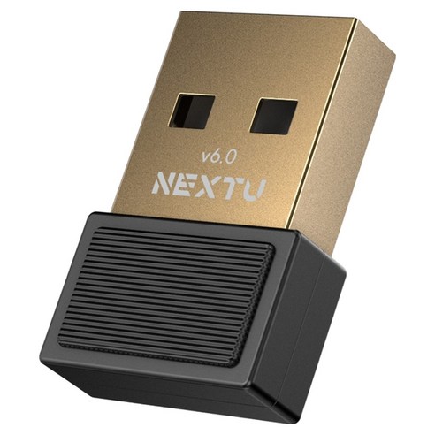 NEXTU 블루넥스 USB 블루투스 동글 6.0 무선 어댑터, 블랙, 1개, 609BT
