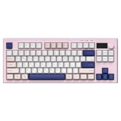 COX 3MODE 멤브레인 유무선 텐키리스 키보드, Pink, CM87KDW, 제조사축
