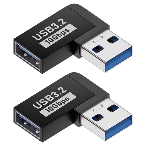 스페이스쉴드 베이직 링크 USB 3.2 10Gbps A to A 90도 직각 연장 젠더