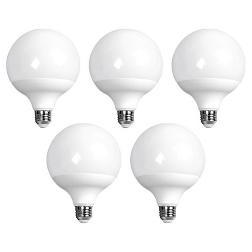 블링라이트 LED 볼전구 숏타입 KDT-VB 12W, 주백색, 5개