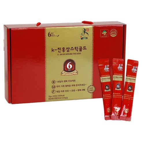 인산죽염 K-진홍삼 스틱 골드 100p, 1개, 1kg