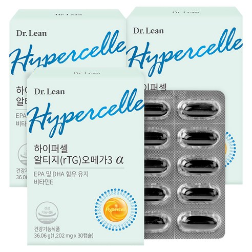 닥터린 하이퍼셀 알티지 오메가3 알파, 30정, 3개