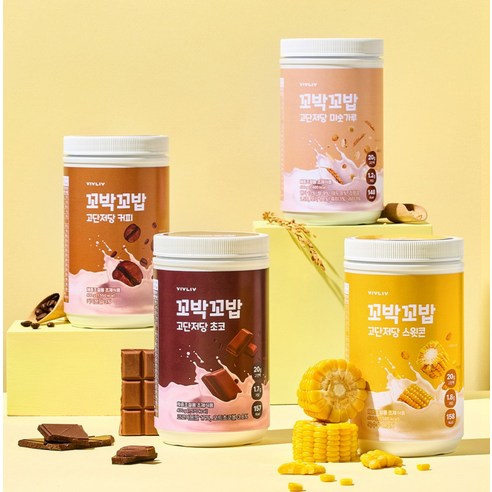 꼬박꼬밥 고단저당 단백질 쉐이크 초코 대용량 400g, 1개 이미지 2
