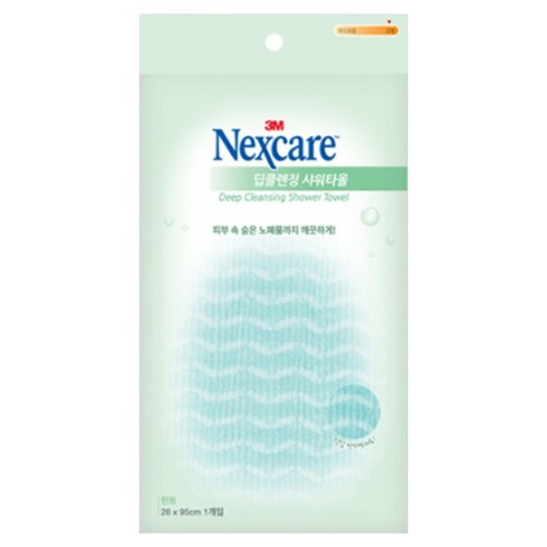넥스케어 딥클렌징 샤워타올, 민트, 1개입, 1개