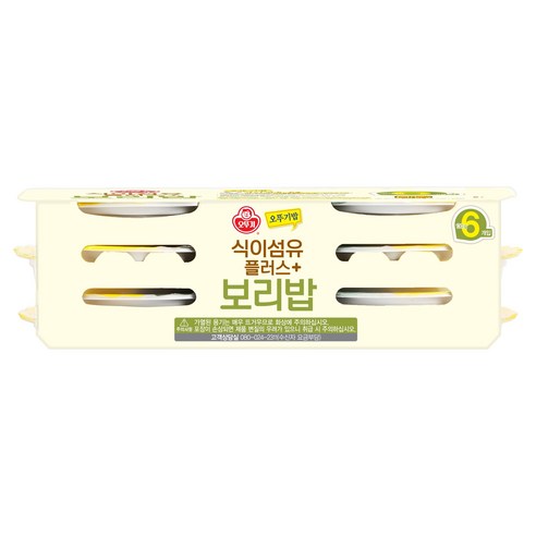 오뚜기 식이섬유플러스 보리밥, 130g, 6개