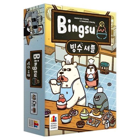 코리아보드게임즈 빙수 셔플 보드게임, 혼합색상, 1개