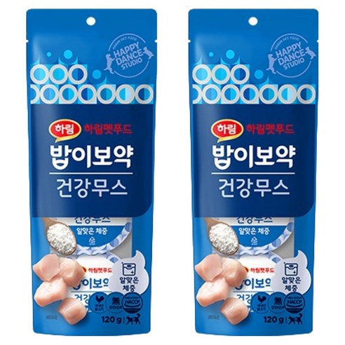 하림펫푸드밥이보약 고양이 건강무스, 120g, 2개, 알맞은 체중