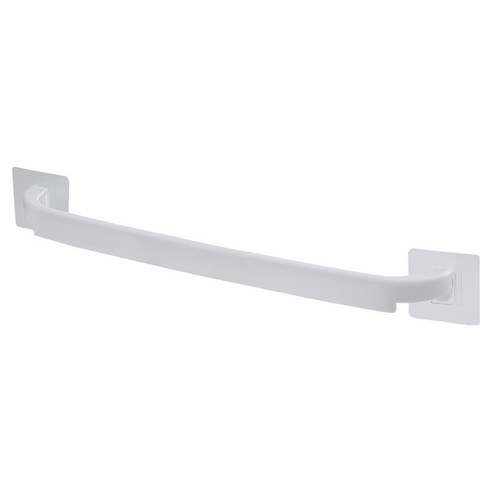 BenF Home 무타공 수건 걸이 강력 접착 만능 욕실화 화장실 타올 행주 거치대, 화이트, 1개