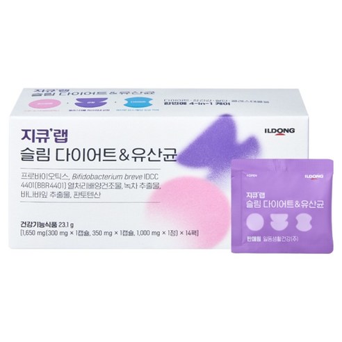 지큐랩 슬림 다이어트 & 유산균 14p, 23.1g, 1개