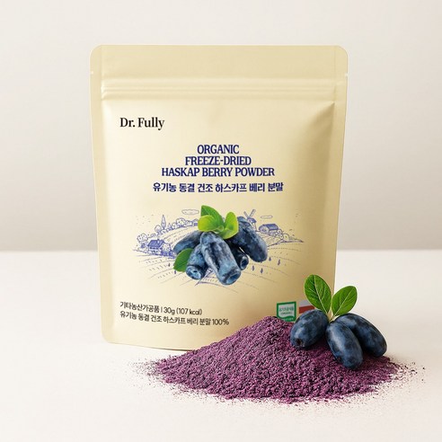 닥터풀리 유기농 동결 건조 하스카프 베리 분말 100% 30g, 1개 이미지 3