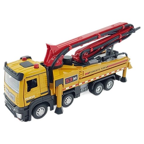 레프리카 MX MODEL 1/32 콘크리트 펌프카 중장비 모형 MXT116602YE, 옐로우, 1개