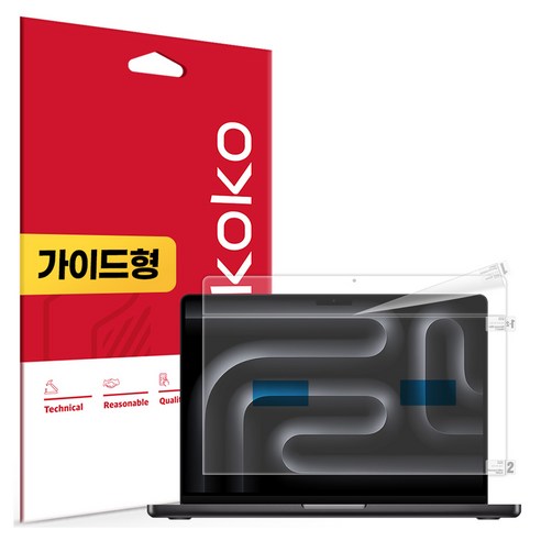 스코코 올레포빅 액정보호필름 세트, 투명, 1세트