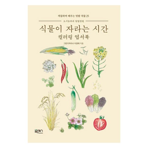 식물이 자라는 시간 컬러링 엽서북, 북센스, 그린디자이너 이경래
