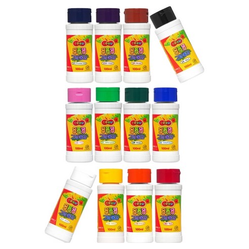 토루 딩동댕 그림물감 100ml x 12종 세트, 12색
