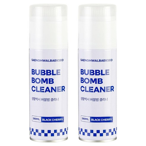 생활백서 버블밤 만능 폼 클리너 블랙체리향, 2개, 280ml