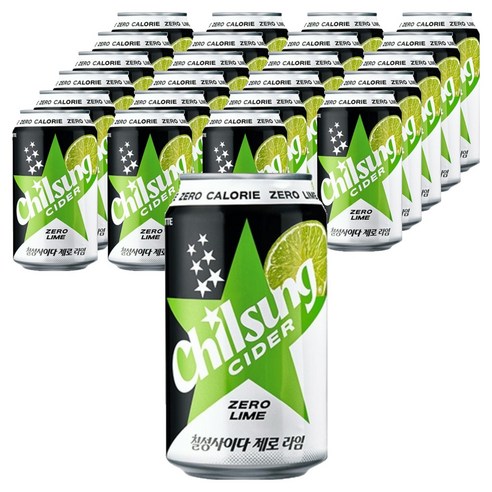 칠성사이다 제로 라임, 355ml, 24개