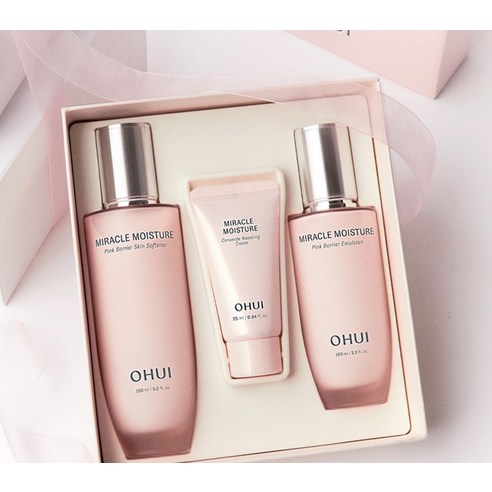 오휘 미라클 모이스처 핑크 베리어 스킨 150ml + 에멀전 100ml ... 솔직 후기 | 피부 타입별 분석 - 상품 이미지 2
