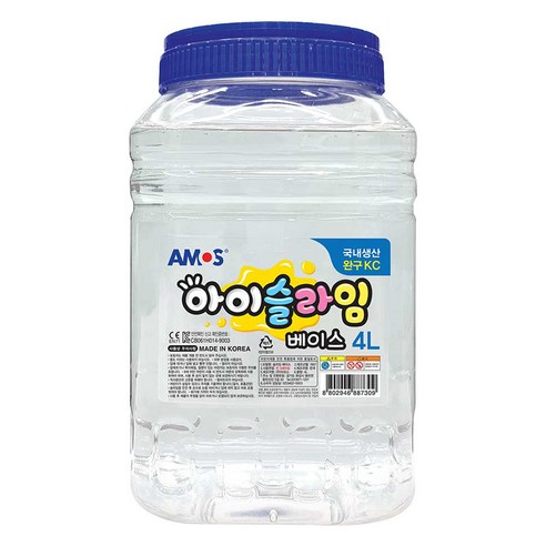 아모스 아이슬라임 베이스 물풀, 4L, 1개