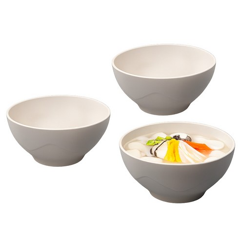 아띠홈 올더플레이트 면기, 크림, 3개