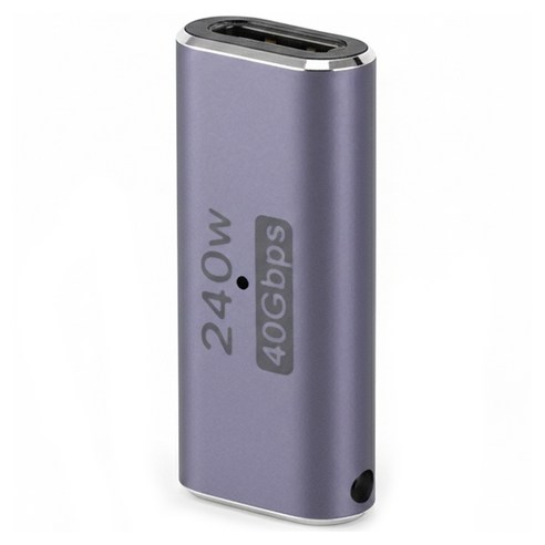 YTEK 240W 40Gbps 8K OTG USB4 Gen3x2 C타입 일자 F/F 연장 젠더, 1개, YT-U4G04