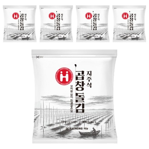 해농 지주식 곱창돌김 10p, 22g, 5개