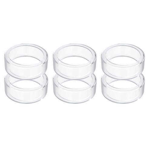 스페이스쉴드 ASUS ROG XBOX Ally X 호환 게이밍 아날로그 스틱 실리콘 갈림방지 링, 투명, 6개