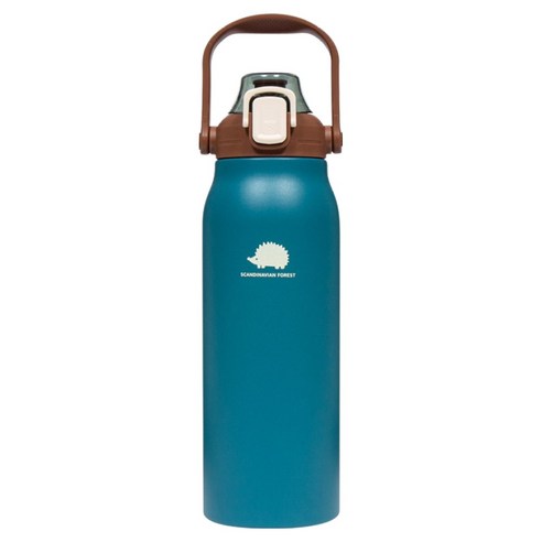 스칸디나비안포레스트 고슴도치 빅핸들 텀블러 MOZ-1700B, 1개, 1.7L, 피콕그 그린
