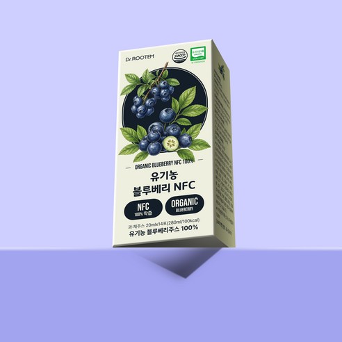 닥터루템 유기농 블루베리 NFC 착즙 100 14p 280ml, 1개 솔직 후기 | 실사용자 리뷰 분석 - 상품 이미지 3