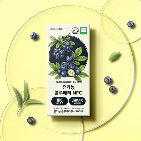 닥터루템 유기농 블루베리 NFC 착즙 100 14p 280ml, 1개 솔직 후기 | 실사용자 리뷰 분석 - 상품 이미지 2